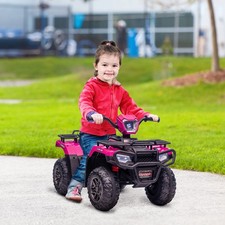12V Kids ATV Battery-Operated, Kids 4 Wheeler, Ages 3-5, Pink