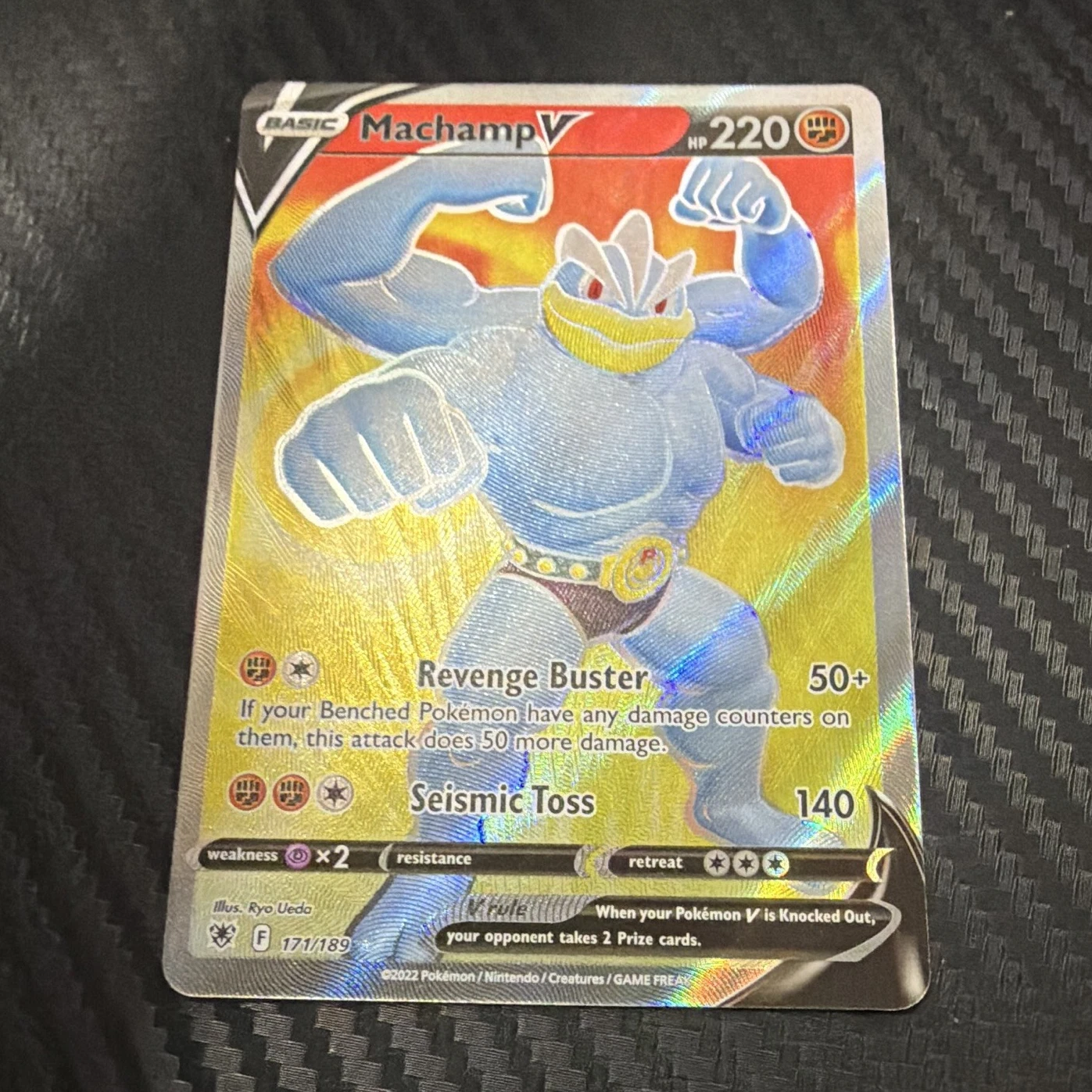 Pokémon TCG Machamp V 171/189 Swsh10 Astral Radiance Ultra Rare Full Art Holo