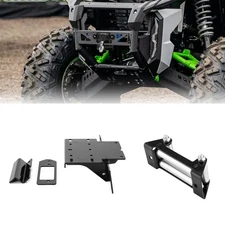 WEISEN UTV Winch Mount+6" Winch Roller Fairlead For Kawasaki Ridge/XR 2024-2025