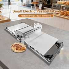 Electric Pastry Maker Dough Sheeter Pastry Machine Adjustable Thickness 110V220V