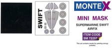 MASCARILLA PINTURA MONTEX 1/72 SUPERMARINE SWIFT DOSEL Y RUEDAS Airfix