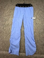 KOI Lite Scrub Pants Slim Fit Mechanical Stretch Blue Black XS Petite