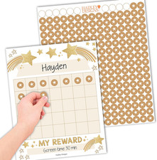Sticker Chart for Kids Behavior at Home  Classroom - 25 Reward Chart for Kids I