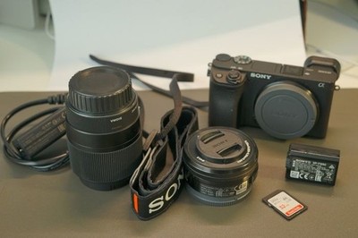 Sony A6400 Mirrorless Camera + Bundle (Kit + 30mm lenses) + Low shutter