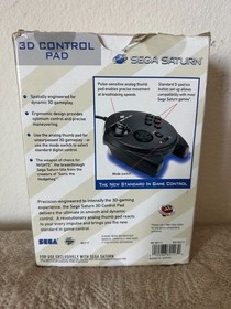 Sega Saturn 3D Control Pad Black Open Box Controller New