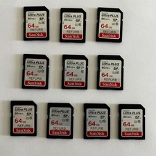 SanDisk Ultra Plus 64GB SDXC Class 10/UHS-1 SD Memory Card SDSDUSC-064G-AN