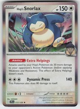 PO-02 Holo Hop's Snorlax 117/159 Rare SV09: Journey Together