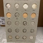 Lot of 17 90% silver 1937~1964 circulated Washington quarters US 4.25 Face Value