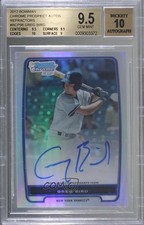 2012 Bowman Chrome Prospects Refractor /500 Greg Bird BGS 9.5 GEM MINT Auto 0e1