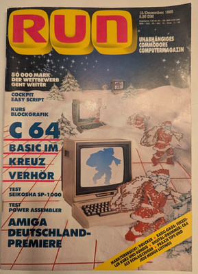 RUN - unabhängiges Commodore Magazin | Ausgabe 12 Dez 1985 | Commodore 16 64 128