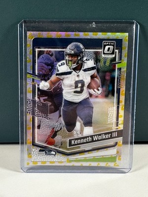 2023 Donruss Optic Kenneth Walker III White Hot Velocity Prizm /149