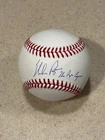 Nolan Ryan signed OML baseball w/ "The Ryan Express" inscription ** Beckett **