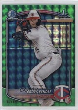2025 Bowman Chrome Prospects Green Geometric Refractor 67/99 Caden Kendle 1i3m