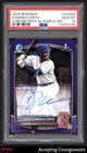 2025 Bowman Chrome Prospect Purple D'Angelo Ortiz 1ST ROOKIE AUTO 163/250 PSA 10