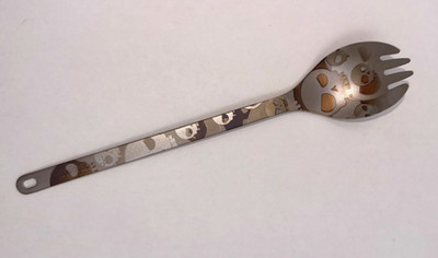 Triple Aught Design TAD SNOW PEAK TITANIUM LONG SPORK MEAN SKULL