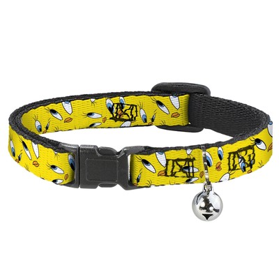 Looney Tunes Cat Collar, Breakaway Collar with Bell, Tweety Expressi (US IMPORT)