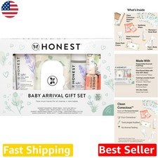 Honest Baby Arrival Gift Set Hypoallergenic Diapers Wipes Lotion Cruelty-Free