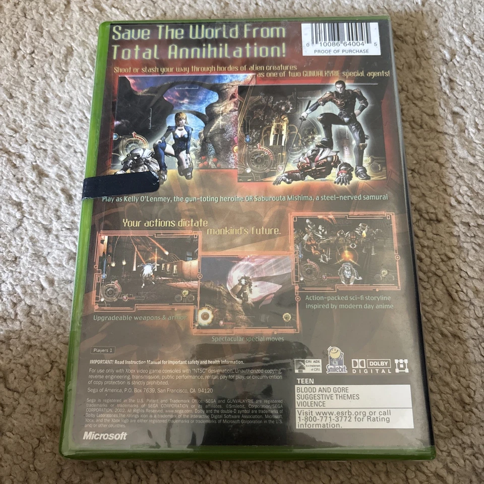 GunValkyrie Gun Valkyrie Microsoft XBOX New Factory Sealed Read Description! - Image 2 of 4