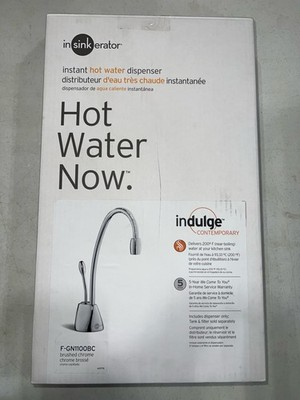 InSinkErator F-GN11000BC Instant Hot Water Dispenser, No Tank, Brushed Chrome