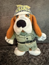 Vintage Basset Hound 1980 Plush Mini Dog Stuffed Animal 4 Detective