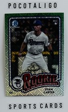 2024 Bowman Chrome Evan Carter ROY Favorite RC Mojo #ROY-12 Texas Rangers