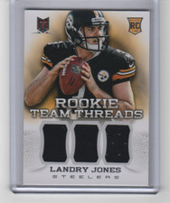 LANDRY JONES 2013 Momentum ROOKIE TEAM THREADS DUAL MATERIALS #28 (250/299)