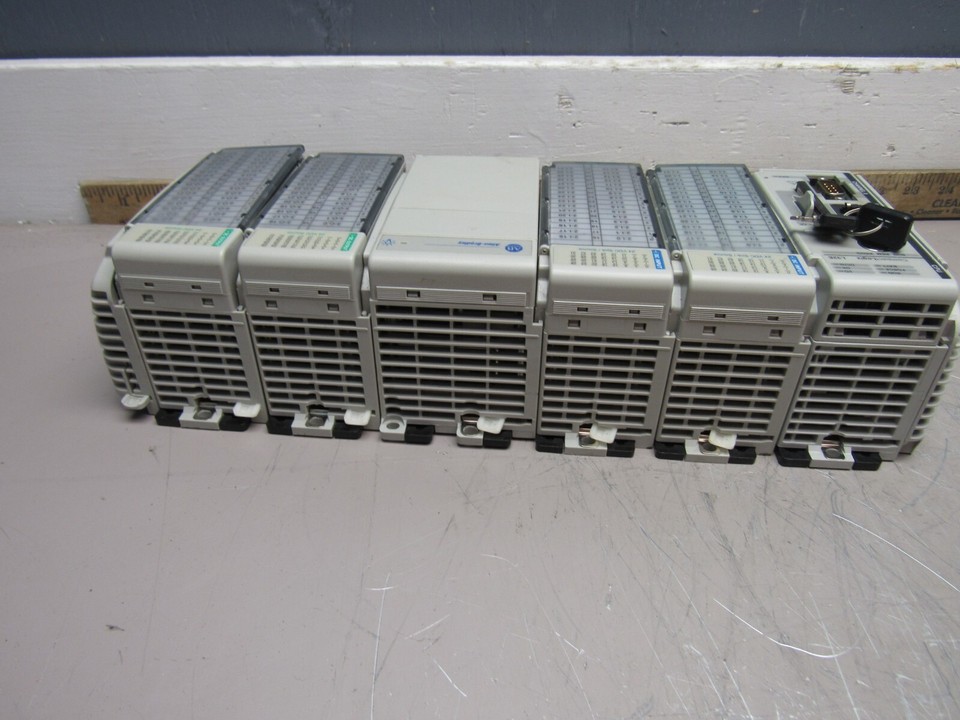 ALLEN BRADLEY COMPACTLOGIX COMPLETE SYSTEM 1769-L32E W/4QTY I/O MODULES ...