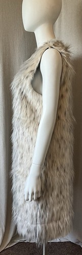 C&C California Faux Fur Vest Long Hippie Festival Bohemian Boho Retro 70’s Vibe - Picture 6 of 15