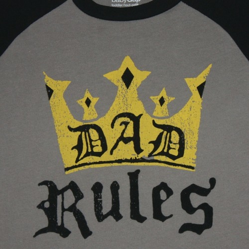 Gap Kids Boy's Dad Rules Graphic Tee Top Shirt size 5 - Picture 2 of 2
