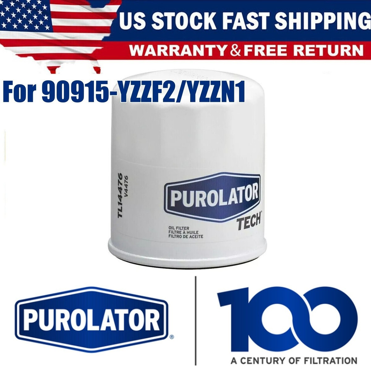 Oil Filter FOR Toyota OEM Engine 90915-YZZF2/YZZN1 Various Models