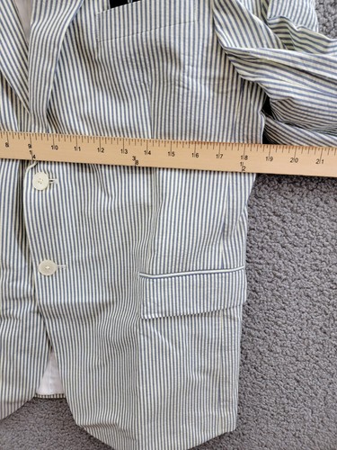 Lauren Ralph Lauren UltraFlex Classic-Fit Seersucker Sport Coat Boys 20R White - Picture 6 of 18