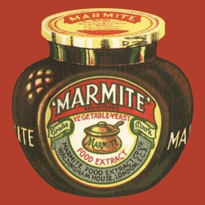 Vintage Marmite Glas Getränke Untersetzer
