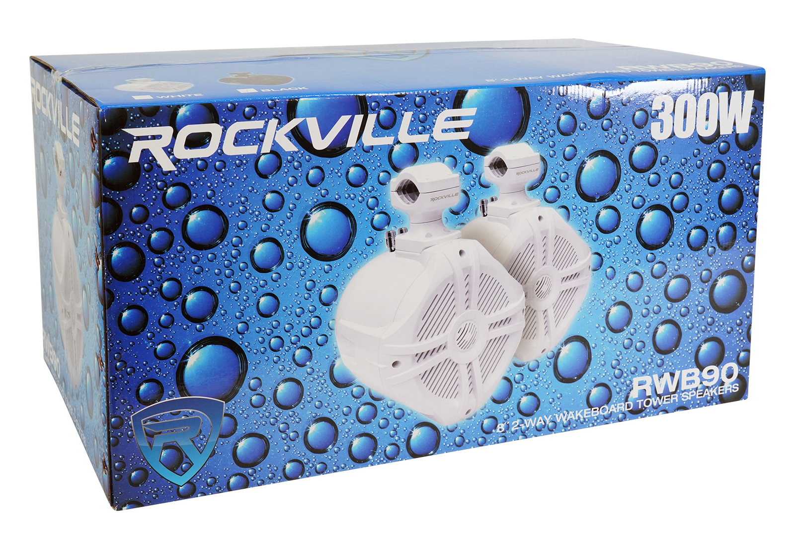 2 Колонки Rockville RWB90B с поворотной башней на 360 мощностью 8 Вт для Kawasaki TERYX