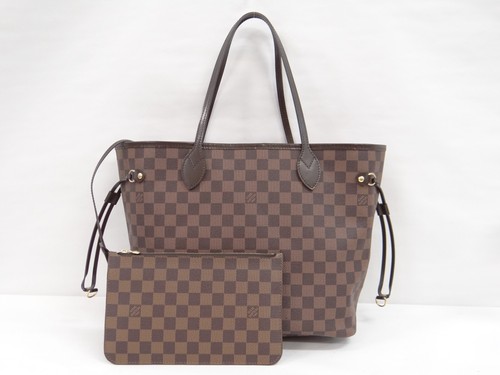 LOUIS VUITTON Damier Ebene Neverfull MM Shoulder Tote Bag Spain 43220108400 2