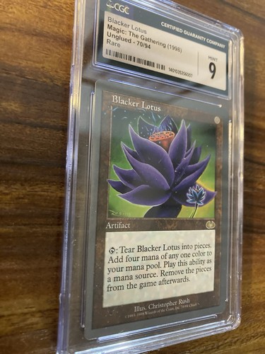 MTG✨BLACKER LOTUS✨ Unglued CGC 9 MINT RARE Artifact 1998 Christopher Rush Art - Picture 3 of 9