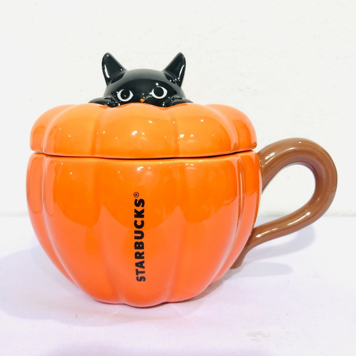 CharmBurst Tumbler Verre Citrouille Halloween 480ml - Tasse Café Glacé Avec Couvercle Et Paille - Cadeau Automne