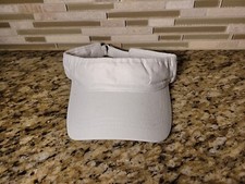 WHITE CAP HAT SUN VISOR GOLF ADJUSTABLE ADULT SIZE ADJUSTABLE