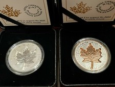 1 oz. Silver Coins – Super Incuse Silver Maple Leaf  (2021 and 2022)