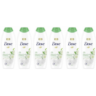 Dove Körperbadeschaum mit Gurke und grünem Tee 750ml 6 Stück