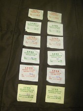 Optical Glass Lens Set - 3 Dbl Convex, 3 Dbl Concave, 50mm Dia - 20, 30, 50cm