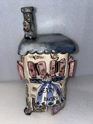 Blue Sky Clayworks Heather Goldminc CHERRY PIE BAKERY Tea Light Holder 2000