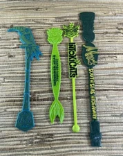 Tiki Swizzle Sticks Max's SouthSeas Hideaway Intoxicats Shrunken Head B-Rex