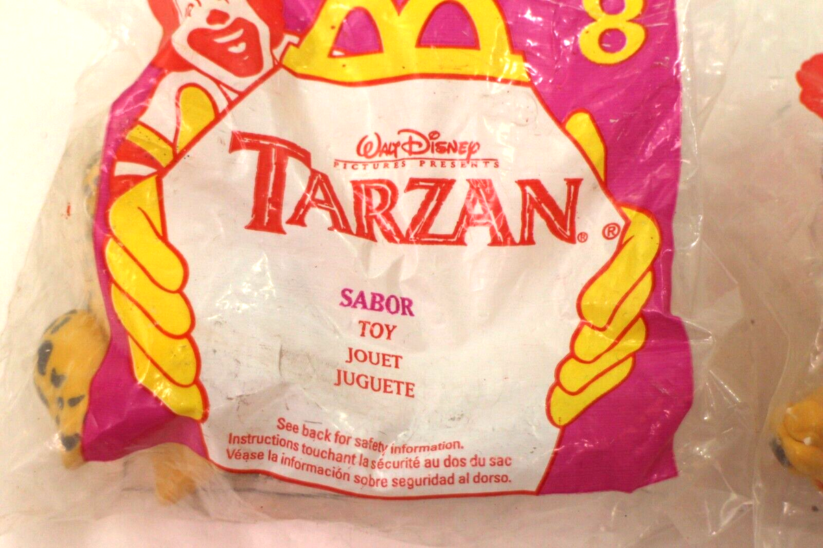 Lot 4 Disney's Aladdin Rajah Shere KhanWindup 1999 McDonalds