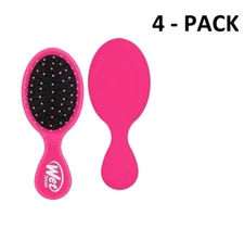NEW Original Wet Brush Mini Detangling Travel Hair Brush - 4 Pack - Pink 