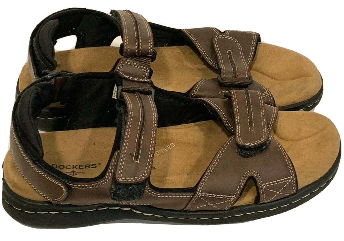 DOCKERS Newpage Mens Sandals Memory Foam Triple Adjustable Straps