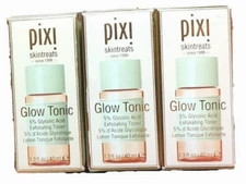 Pixi Skintreats Exfoliating Toner Glow Tonic 1.3 fl oz Face Skincare Lot 3x