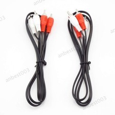 1m 3 5m Dual 2RCA 2 RCA Male to 2 RCA Male jack plug Cable Stereo Audio cord