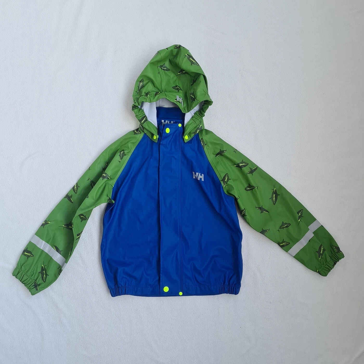 NEW! Helly Hansen Kids Rain Coat Boys Size 6Y 116cm Waterproof Jacket Hooded