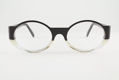 Rare Authentic Michel Henau BORONO B01 50mm Black Crystal Glasses  