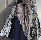NEW CEDRIC CHARLIET SKIRT ASYMMETRIC WRAP ABSRACT ZIPPER BELT SZ 4 — photo 3